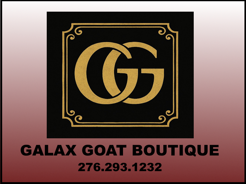 Click or tap to visit. Logo-The Galax Goat Boutique